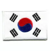 Korea Flag Crewel Embroidery Needle Ironing Press Cloth Bag Decor