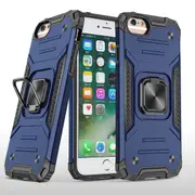 MCC Shockproof iPhone 6 6s Heavy Duty Case Cover Tough Apple Ring Holder [Dark Blue]