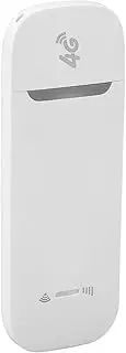 4G USB WiFi Dongle High Speed Portable WiFi Modem for 10 Devices Support for iOS Tablet Computer TV White Plastic Material