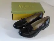 Kipling shoe company Womens black Leather pumps 1.5 inch heel 7 W