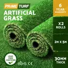Prime Turf Artificial Grass Synthetic Fake Lawn Turf 2mx5m 20SQM Plant 30mm