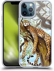 Head Case Designs Officially Licensed Lisa Sparling Leopard Creatures Gel Case [Military Grade Protection] Compatible with Apple iPhone 12 Pro Max