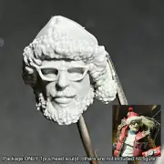 Unpainted 1/18 Scale Santa Man Head Sculpt For 3.75'' Joytoy Acid Rain Figure