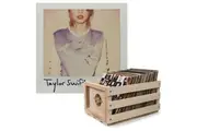 Crosley Record Storage Crate & Taylor Swift 1989 - Double Vinyl Album Bundle