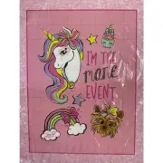 JoJo Siwa Plush Unicorn Weighted Blanket 36x48. I’m The Mane Event. 4.5lbs