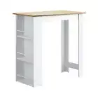 NNEED Bar Table Dining Storage Shelf Wine Rack