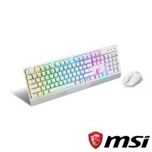 【MSI 微星】VIGOR GK30 COMBO WHITE 電競鍵盤滑鼠組(GK30+GM11)