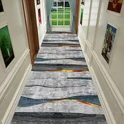 Carpet, Carpet Runners for Hallways Contemporary Passage Runner Rug for Hallway, Retro Washable Style Long Rug,0.6m x 4.5m