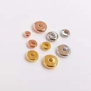 宏雲Hongyun-Ala--18K鍍金純銅鍍白金色玫瑰金隔片散珠diy墊片手鏈串珠飾品配件材料