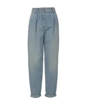 pleated tapered jeans FR36 Gray