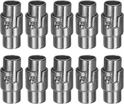 uxcell 10pcs Leather Cord End Clasp 5mm Hole Magnetic Cord End Caps Closures Leather Bracelet Buckle for Jewelry Making DIY Supplies Crafts, Gunmetal
