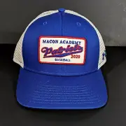 Macon Academy Patriots Baseball Hat Blue White Red Under Armour OSFM