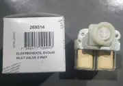 Asko genuine washing machine water intake valve 2-way, Asko part number 269514