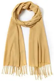 Pashmina Shawls and Wraps Large Scarfs for Women Wedding Party Ginger Yellow
