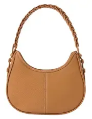 [Mocha] Lidia Leather Shoulder Bag in Tan