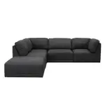 [James Lane] Amelia Modular Sofa Isla Warm Charcoal - 5 Piece