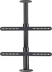 Mobile TV Cart on Wheels - TV Computer Monitor Horizontal and Vertical Rotating Bracket Floor Mobile Cart Live Video Business Meeting Rack with Goods, 37-75 Inch TV Mount (Size : 60-85cm)