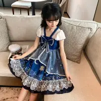 在飛比找樂天市場購物網優惠-韓國女童夏裝洛麗塔連衣裙2022新款兒童洋氣蓬紗裙夏季公主裙