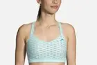 NEW! Brooks UPRISE Crossback Moving Comfort Bra Color Ice Mesh X-Small 30AB-32A