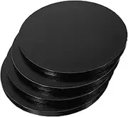 NAMOARLY Thickened Cake Drum Cake Making Plate for Birthday Wedding Party Black 8 Inches