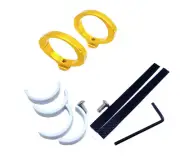 Stem Holder for Water Bottle Cage for BROMPTON bikes GOLD