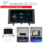 9'' Android 11 1GB＋16GB Car Stereo Radio GPS Nav WIFI For Renault Clio 3 2005-14