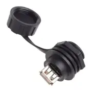 USB 2.0 Female Panel Pass Connector Mount Socket Plug IP67 With
