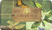 [The English Soap Company] Anniversary Wrapped Soap Bar, Green Tea Shea Butter Soap Bar, Moisturising Soap Bar for Face and Body, Green Tea Scent 190g
