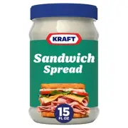 Kraft Sandwich Spread, 15 Oz Jar 15 Fl (Pack of 1)