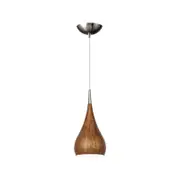 CLA Lighting ZARA Bell Shape Pendant Light - Burl Wood