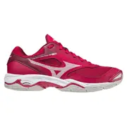 Mizuno - Womens Wave Phantom 2 NB - Netball Shoes (Biking Red/Persian Red/White)