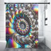 Psychedelic Bathroom Curtain Heavy Fabric Waterproof High Quality Bathtub Shower