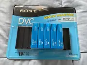 Sony DVC 5 Mini DV Tapes + Storage Case NEW