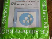 Columbia~Minerva 18 x 18" Stitchery Kit TULIPS Collection of Brights & Naturals