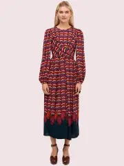 rawr crepe midi dress