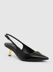 GUESS Black Racinda Sling Back Heels Size: 9