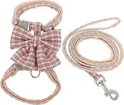 Abaodam 1set Adjustable Cat and Leash Soft Pulling Rope for Cats Lightweight Comfortable Design for for Pets