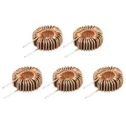 Toroid Inductance Copper Coil Vertical Inductor 100uH 6A for DIY Pack of 5
