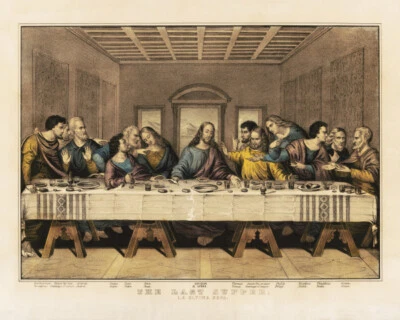 Poster: The Last Supper. La Ultima Sena, circa 1835