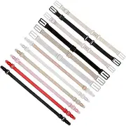 [DEARMAMY] 12pcs Set Non-slip Bra Strap Clips Women Bra Strap Connector 3 Pin 3 Version 6 Fixing Version