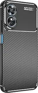 [GIOPUEY] Case Compatible with Oppo A17, TPU Material Soft Ultra Thin Case Cover, Slim Fit Heat Dissipation Mobile Phone Case [Abrasion-Resistant] [Non-Slip] - Black