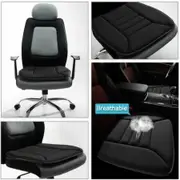 Car Seat Cushion with 1.2inch Comfort Memory Foam, Seat Cushion for Car and Office Chair (Black)