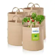 Coolaroo Grow Bag 10-Gal HDPE Knitted Fabric Desert Sand w/ Handles (5-Pack)