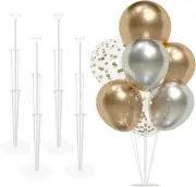 Balloon Stand 4 Set Balloon Sticks with Base Balloon Stands, Balloon Arch Stand