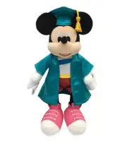 Disney Store Mickey Mouse 2021 Graduation Embroidered Plush Toy Doll 14" H NWT
