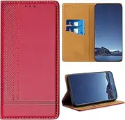 [CYXHCJYH] Compatible with Motorola Edge 30 Pro Wallet Case, Leather Wallet Cover with 2 Card Holder Slots Kickstand Shockproof Case for Motorola Edge 30 Pro-Red