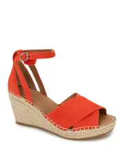 Gentle Souls by Kenneth Cole Women's Charli Ankle Strap Espadrille Wedge Sandals