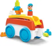Megamega BLOKS Block Spinning Wagon Toy Building Set with 1 Spinning Wagon, 1...