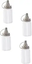 KOCKSHION 4Pcs Sauce Squeezing Bottles Ketchup and Mustard Dispensers for Controlled Dispensing of Condiments Kitchen Gadget for Sauces and Dressings