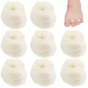 8 Pcs Lambs Wool for Toes Soft Feet Cushion Toe Separator Lambs Wool Corn Cus...
